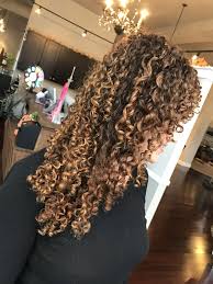 Corkscrew Curly Hair With Balayage Highlights Highlights Curly Hair Dyed Curly Hair Curly Hair Styles