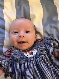 Lucy Lyons had her 1st Auburn game. War Eagle !