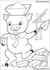 Disegni I Tre Porcellini Porcellini Tre Porcellini Pagine Da Colorare Disney