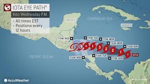 W at 12 mph min pressure: Tropical Storm Iota Adds To Record 2020 Storm Tally Accuweather
