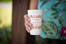 Gobelet Blanc De Mariage Pour Blandine Et Sebastien Ecocup Gobelet Personnalise Gobelet