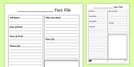 2) why was he called 'roald'? Ks2 Mini Biography Writing Frame Template