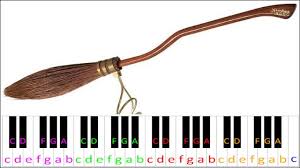 Ðæts nɒt dʒʌst ə ˈbru:mstɪk, ˈhæri, ɪts ə ˈnɪmbus tu: Nimbus 2000 Harry Potter Piano Letter Notes