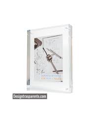 Cornice Su Misura Portafoto A Magnete In Plexiglass Trasparente 45x35