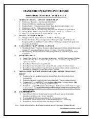 Rsud tora belo tanggal terbit prosedur tetap. Sop Genset Pdf Standard Operating Procedure Monitor Control Interface I Ii Iii Iv V Vi Sebelum Diesel Genset Dihidupkan Periksa Air Radiator Jika Course Hero
