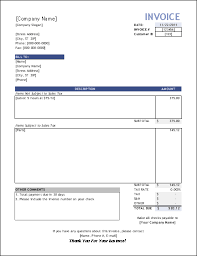 service invoice template for consultants and service providers