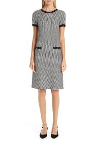 St John Collection Mod Herringbone Knit Dress Knit Dress Nordstrom Dresses Dresses