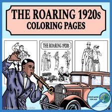 New free coloring pagesbrowse, print & color our latest. 1920s Coloring Pages The Roaring Twenties By Finntastic Visuals Tpt