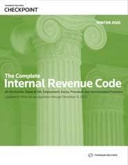 Complete Internal Revenue Code Winter 2021 Edition Law Firms Tax Thomson Reuters