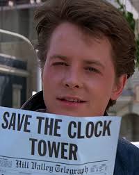 Back to the Future 'save the Clock Tower' Flyer
