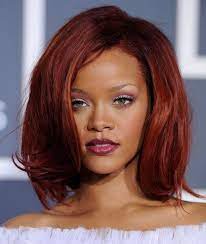 Rihanna Mid Length Bob Hair Color For Dark Skin Rihanna Hairstyles Medium Hair Styles