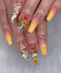 Nail art designs acrylic nail designs coffin nails designs summer. 31 Fall Nail Ideas Floral Nails Nail Designs Coffin Nails Designs