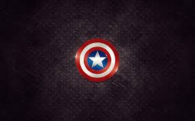 Download Wallpapers Captain America Logo Superheroes Metal Plate Besthqwallpapers Com Captain America Wallpaper Captain America Art Captain America Logo