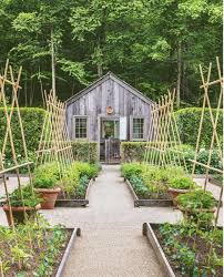 Isn T This Veggie Garden Heaven A Deborah Nevins Designed Garden And The Potting Shed By Gil Garden Layout Vegetable Garden Layout Vegetable Garden Design