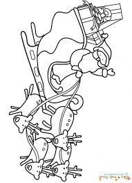 Coloriage Du Pere Noel Sur Son Traineau Coloriage Noel