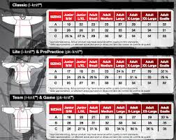 Reebok Authentic Nhl Jersey Size Chart