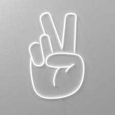 Create a unique and cool teen or dorm room. Peace Hand Led Neon Sign Light Etsy Neon Signs Led Neon Sign Peace Hand