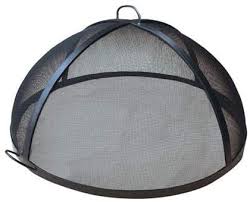 Unlike a spark screen, this cover lays on top of the fire pit and will keep out most water out along the snow, yard debris, rodents, humans. Amazon Com Masterflame 48 304 Stainless Steel Lift Off Dome Fire Pit Safety Screen Garden Outdoor