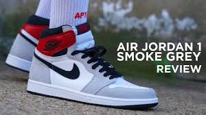 Jordan 1 Retro High Og White Black Light Smoke Grey Grade Air Jordan 1 Smoke Grey Review Giveaway Youtube