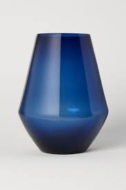 Large Glass Vase Dark Blue Home All H M Us Large Glass Vase Glass Vase Vase