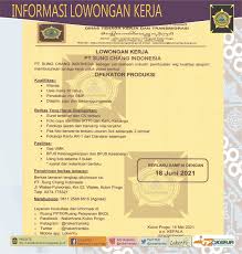 Gaji pt indokores purbalingga / loker purbalingga pabrik wig : Disnakertrans Lowongan Operator Produksi Di Pt Sung Chang Indonesia