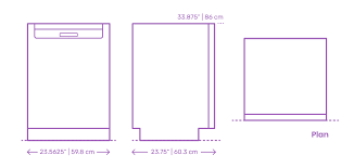 A graph of the temperature inside the dishwasher over time clearly illustrates the three main parts of a cycle: Bosch 800 Series Recessed Handle Dishwasher 24 Dimensions Drawings Dimensions Com