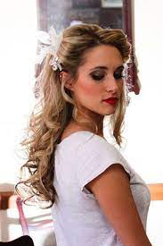 12 Wedding Hairstyles For Curly Hair Bridesmaid Hair Short Wedding Hair Bridal Hair Half Up