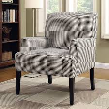 Black And White Houndstooth Chair Houndstooth Patterned Accent Chair Accent Chairs Wicker Dining Chairs Chairs For Sale