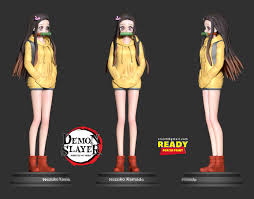 Demon slayer nezuko kamado cute figure official merchandise. Nezuko Kamado Demon Slayer Fanart Print Ready 3d Model