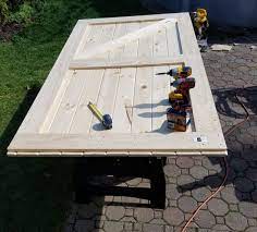 This door is designed for a four foot (1.2 meter) opening. How To Build A Sliding Barn Door For Less The Honeycomb Home