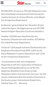 You must enter your application receipt how can i remove my name from malaysia immigration blacklist? 448 000 Highly Educated Malaysians Take Public Money And No Return Sam S Alfresco Coffee