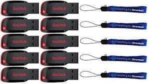 32gb generally holds up to 2000 songs as judged by the sd cards, hopefully these cruzer blades will do the same. Sandisk Cruzer Blade 16gb 10 Pack Usb 2 0 Flash Drive Jump Drive Pen Drive Sdcz50 016g Ten Pack Bundle With 5 Everything But Stromboli Lanyards Buy Online In Antigua And Barbuda At