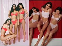 Ummm kylie jenner just leaked kim kardashian's new cozy skims collection. Hot Damn Sisters Kim Kardashian West Kylie And Kendall Jenner Drop A Limited Edition Skims Lingerie Line On Valentine S Day