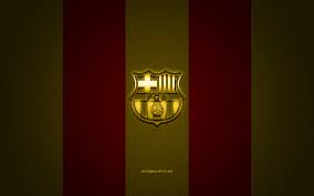 Choose from 50+ fc barcelona graphic resources and download in the form of png, eps, ai or psd. Download Wallpapers Fc Barcelona Catalan Football Club La Liga Yellow Red Logo Yellow Red Carbon Fiber Background Football Barcelona Catalonia Spain Fc Barcelona Logo For Desktop Free Pictures For Desktop Free