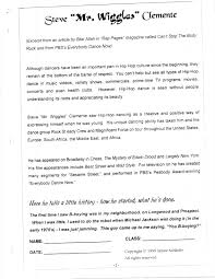Mr Wiggles Worksheet 1 Hip Hop Culture Hip Hop Artists Character Building