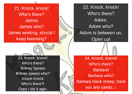 If your crush likes you, there's a big chance that he/she will laugh at every you joke you tell. you just have to do it! 200 Knock Knock Jokes That Will Leave Rolling In Laughter