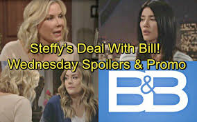 Ridge forrester (thorsten kaye) will also deliver a raging sheila carter (kimberlin brown) demand and get some backup from his loved ones at the wedding reception. Celeb Dirty Laundry On Twitter The Bold And The Beautiful Spoilers Wednesday July 25 Steffy And Bill Make A Surprising Deal Brooke Consoles Guilty Hope Https T Co Sibxwxt5yv Https T Co Q0ic2r71wa