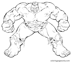 Keep your kids busy doing something fun and creative by printing out free coloring pages. Printable Strong Incredible Hulk Coloring Pages Hulk Coloring Pages Coloring Pages For Kids And Adults