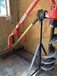 408594d1422228939 Post Hole Digger Cart 004 Jpg 2447 3263 Tractor Attachments Garden Tractor Attachments Tractor Implements