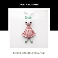 Amigurumi Poncik Kedi Tavsan Ve Sacli Bebek Yapilisi Tek Tarif Uc Farkli Oyuncak Free Pattern Amigurumi Tavsanciklar Kedi