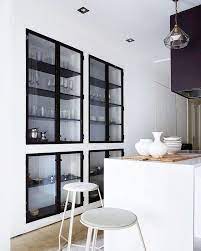 Get free shipping on qualified ready to assemble kitchen cabinets or buy online pick up in store today in the kitchen department. Open Shelving I Like You Also When You Are Built In With A Steel Frame Picture Via Planete Deco Glass Kitchen Cabinets Kitchen Design Home