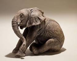 By Nick Mackman Elephant Sculpture Animal Sculptures Sculpture Clay