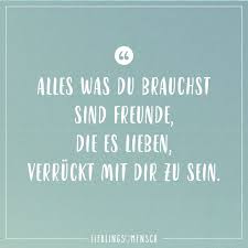Alles Was Du Brauchst Sind Freunde Die Es Lieben Verrückt Mit Dir