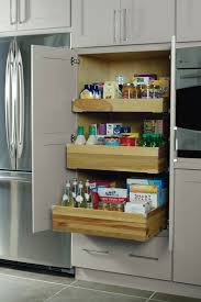 Deep Roll Trays In Pantry Top Unit Diamond Cabinetry In 2020 Kitchen Cabinet Organization Speciality Cabinets Kitchen Cabinets