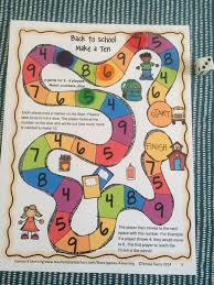 Make A Ten Math Board Game From Back To School Math Games Second Grade 14 Printable Games Great For The First Fun Math Games Math Games For Kids Math Games