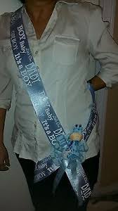 Baby Shower Mom To Be Sash Blue Boy Ribbon Favors Giraffe Mommy Corsage Safari Ebay Baby Shower Sash Baby Shower Corsage Disney Baby Shower