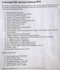Rumah sakit bunda dalima adalah rumah sakit yang berada di bumi serpong damai, tangerang. Contoh Surat Lamaran Kerja Rs Hermina