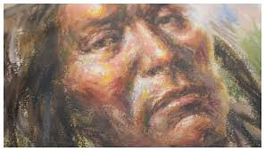 John G. Naylor Original Framed Oil Painting of Native American Man. For  Sale at Ruby Lane