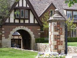 Porte Cochere With A Rolls Royce Tudor Style Homes Tudor House Mountain Home Exterior