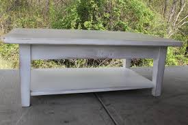 A painted coffee table brings focus to the center of a living room while painted kitchen tables add the perfect charm to any dining experience. White Reclaimed Wood Coffee Table Lake And Mountain Home